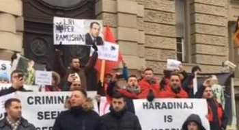 Fransa’da Haradinaj İçin Protesto Başladı