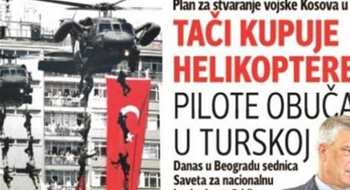 Kosova:Sırp Basını: Thaçi Helkopterler Alıyor, Pilotlar Türkiye’de Eğitiliyor