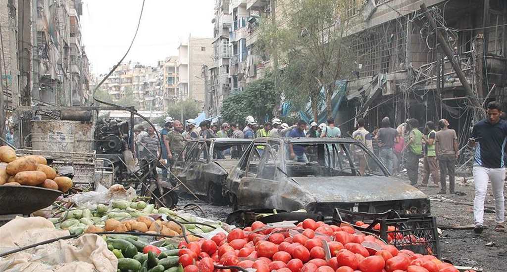 Halepte pazar yerine saldırı: 15 ölü