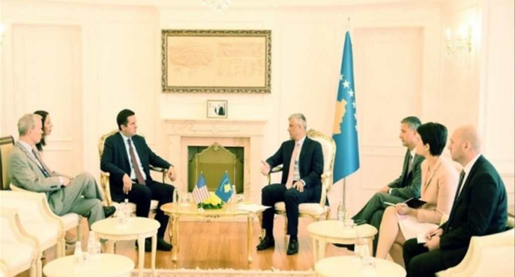 Kosova Cumhurbaşkanı ABD kongre üyesi ile görüştü