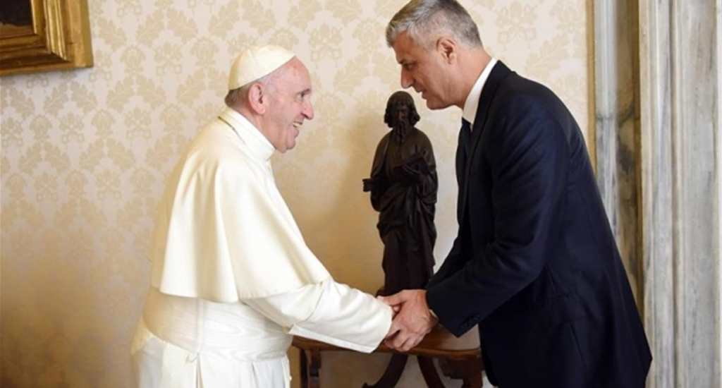 Papa Françesku, Kosova Cumhurbaşkanı Taçiyi kabul etti