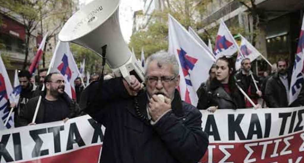 Yunanistanda büyük grev