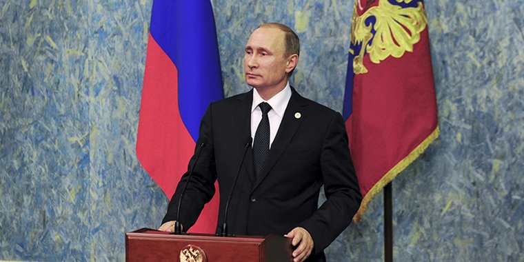 Putin'in  Rusya parlamentosu'nda yaptığı konuşma