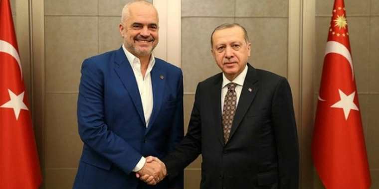 Cumhurbaşkanı Erdoğan Arnavutluk Başbakanı Rama’yı Kabul Etti