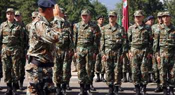 Makedonya Ordusuna 125 Profesyonel Asker Katıldı