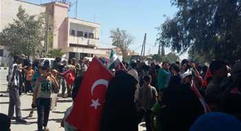 Cerablus halkından Türkiye'ye teşekkür