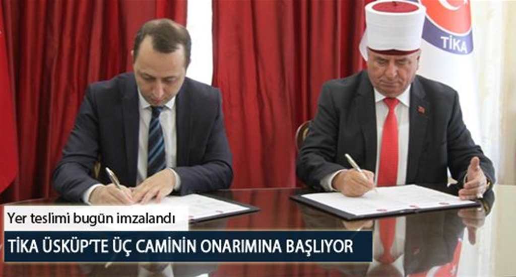 TİKA Üsküpte Üç Caminin Onarımına Başlıyor