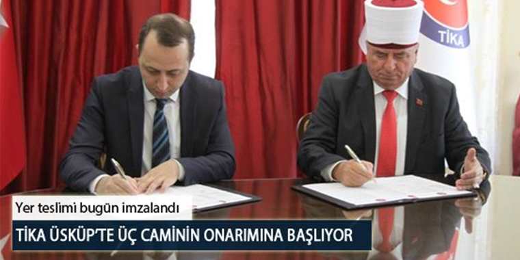 TİKA Üsküp’te Üç Caminin Onarımına Başlıyor