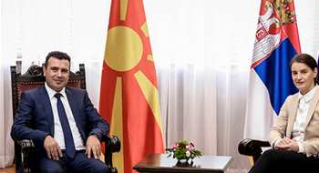 Makedonya Başbakanı Zaev, Sırp mevkidaşı ile bir araya geldi