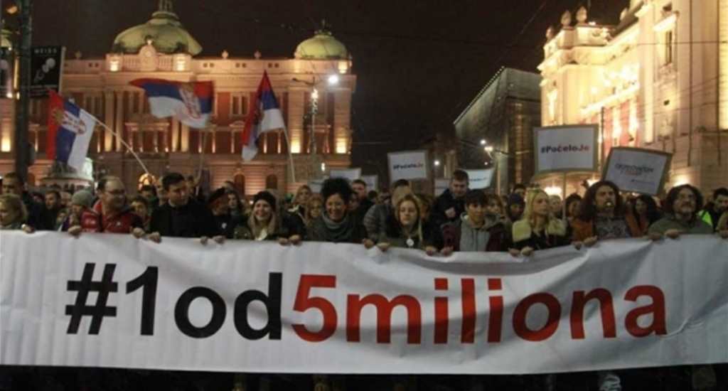 Sırbistandaki Hükümet Karşıtı Protestolar