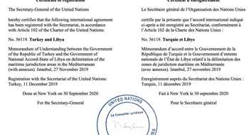 Anlaşma ve Antlaşmaların BM Siciline Tescili 